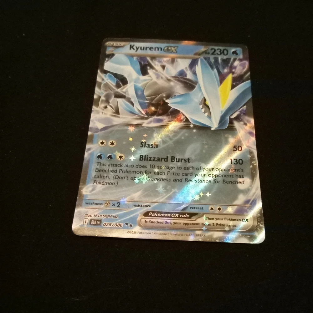 Pokemon Kyurem ex 028/086 SV: Double Rare Black Bolt Holo